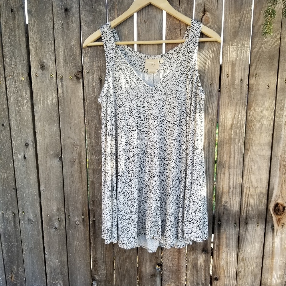 Anthropologie  vanessa virginia  polka dot tank xs